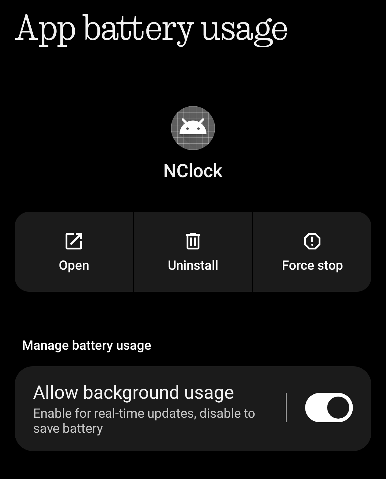 Step 2: Battery Settings